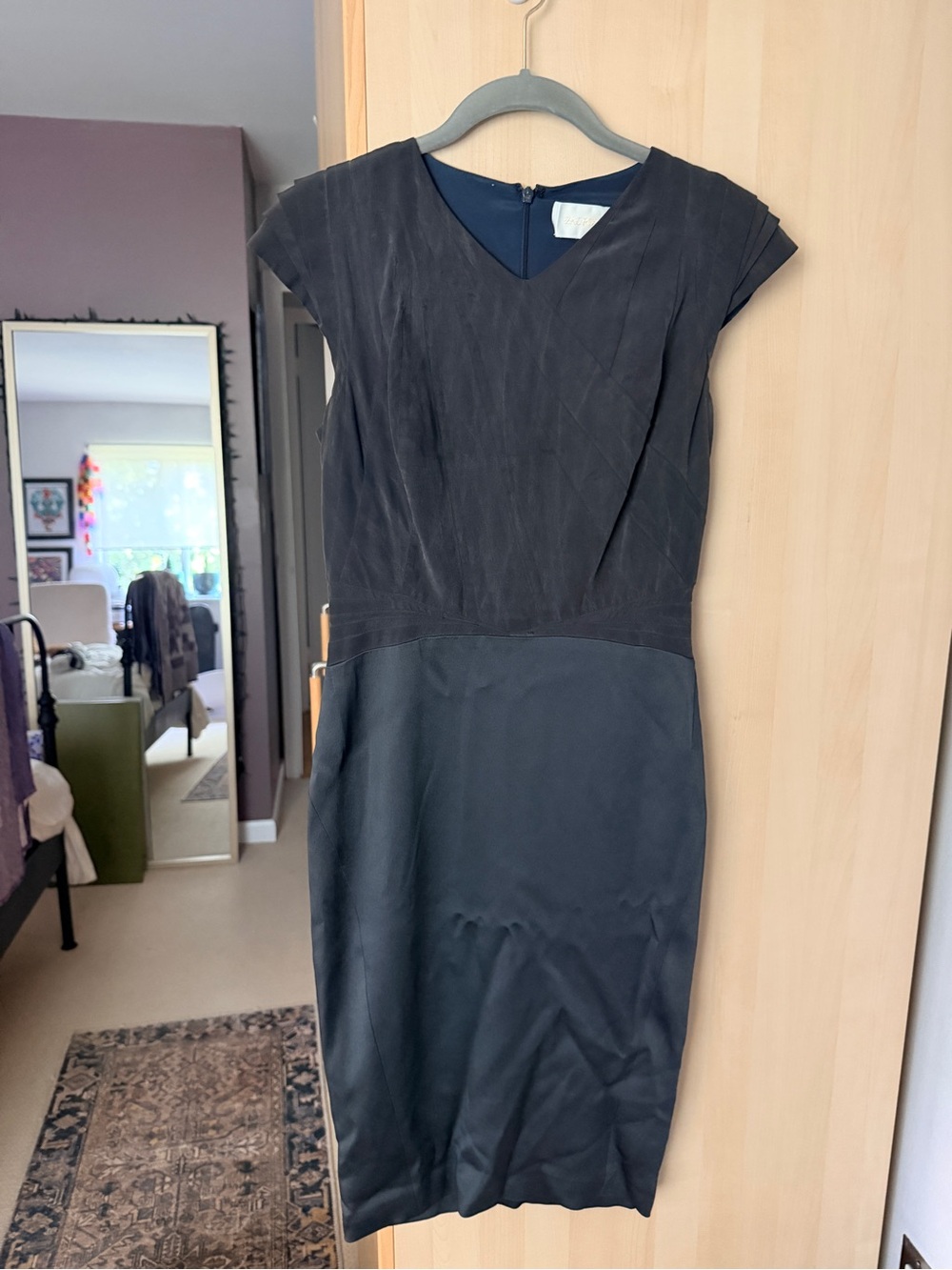 Zac Posen Fitted Silk Dress